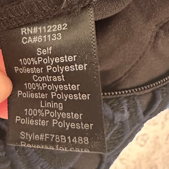 Adelyn Rae Sasha Black / Navy Blue Sleeveless Romper with Lace- Size Small - Picture 8 of 9